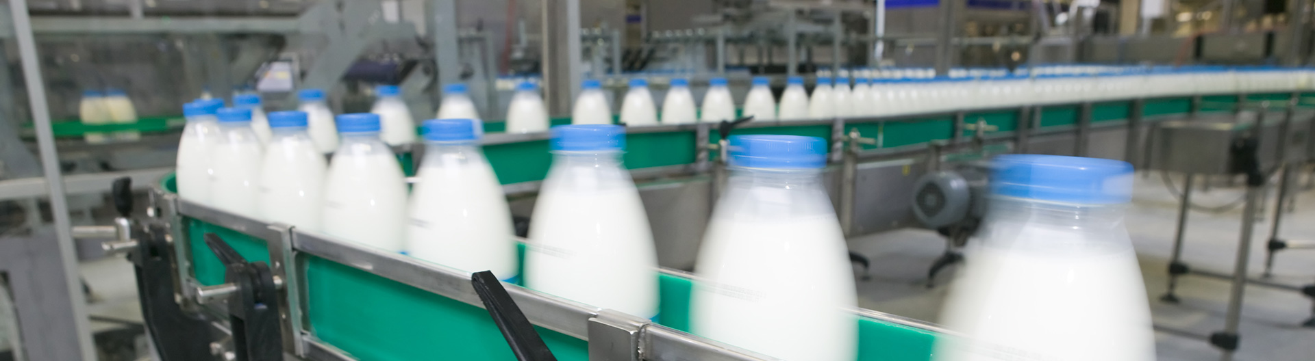 Pesage de controle dynamique des bouteilles de lait